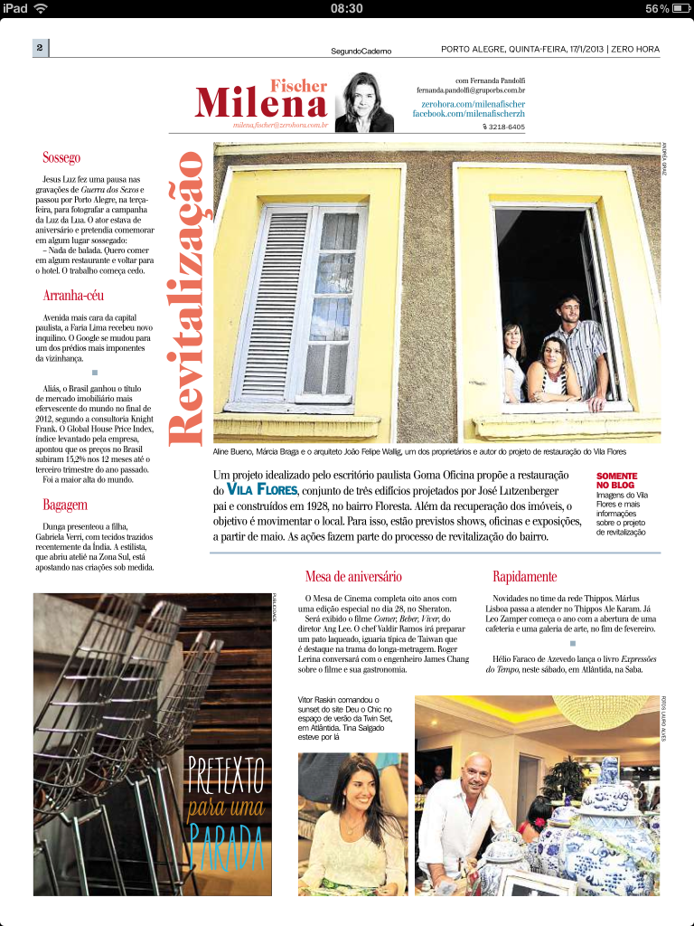 Jornal Zero Hora - 17/01/2013